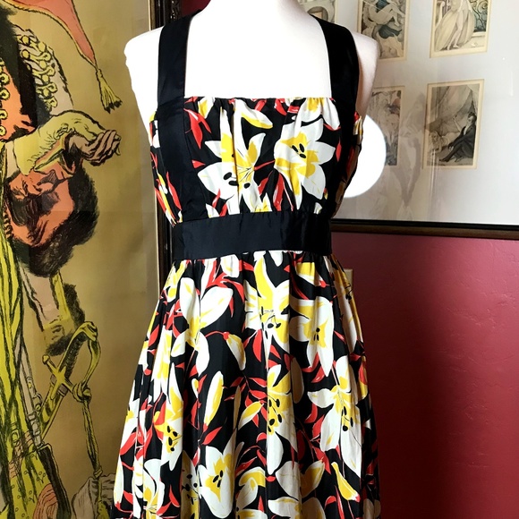 MOULINETTE SOEURS Halter Neck Silk Dress - Picture 1 of 7